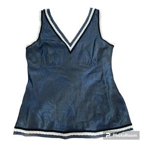 Vintage Y2K 00’s silky the limited blue tank top
